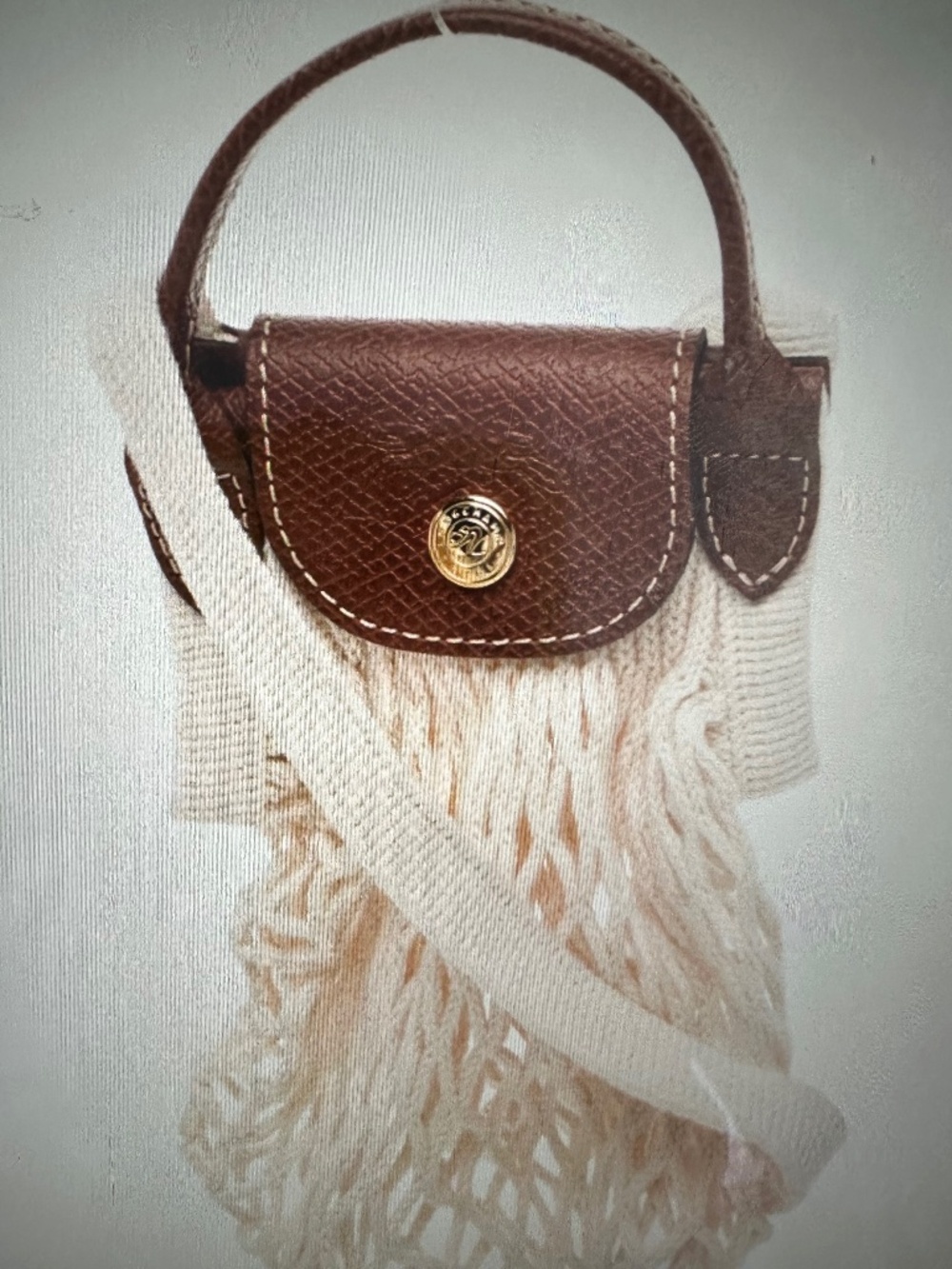 Long Champ XS Le Pliage Filet Neurtal mini bag